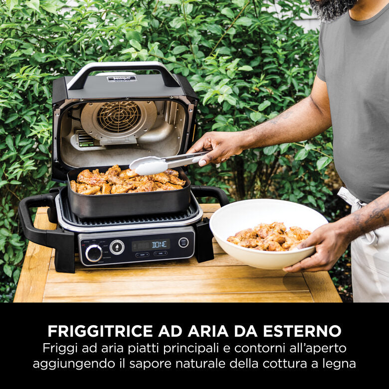 Ninja Barbecue elettrico Woodfire con affumicatore integrato OG701EU