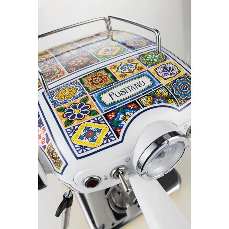 Ariete 1389 Positano Macchina da caffè, 850W, Compatibile con  caffè macinato o con cialde ESE Filtro ½ tazze, Cappuccinatore