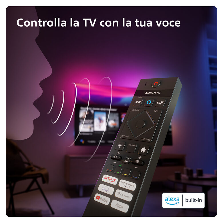 Philips 55Oled769 Televisione Smart TV 55 Pollici Oled 4K Uhd Ambilight Dolby Vision Atmos
