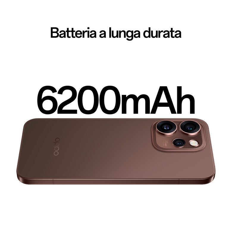 OPPO Reno15 Pro 5G AI Smartphone, Tripla fotocamera 200+50+50MP, Selfie 50MP, Display 6.32” 120HZ AMOLED FHD+, 6200mAh, RAM 12GB(Esp4GB/8GB/12GB)+ROM 512GB [Versione Italia], Dusk Black