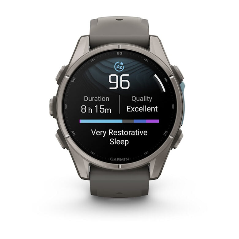 Garmin fēnix 9 3,3 cm (1.3") AMOLED 43 mm Digitale 416 x 416 Pixel Touch screen Titanio Wi-Fi GPS (satellitare)