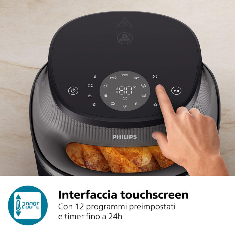 Philips 3000 series NA342/00 Airfryer 7.2 L, Friggitrice ad aria 16 in 1, App ricettario