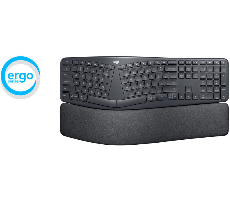 Logitech ERGO K860 tastiera RF senza fili + Bluetooth Italiano Nero