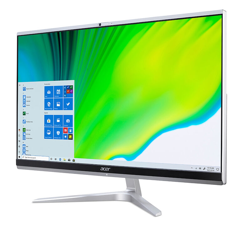 Acer Aspire C24-1650 60,5 cm (23.8") 1920 x 1080 Pixel Intel® Core™ i5 di undicesima generazione 8 GB DDR4-SDRAM 512 GB SSD PC All-in-one Windows 10 Home Wi-Fi 6 (802.11ax) Argento