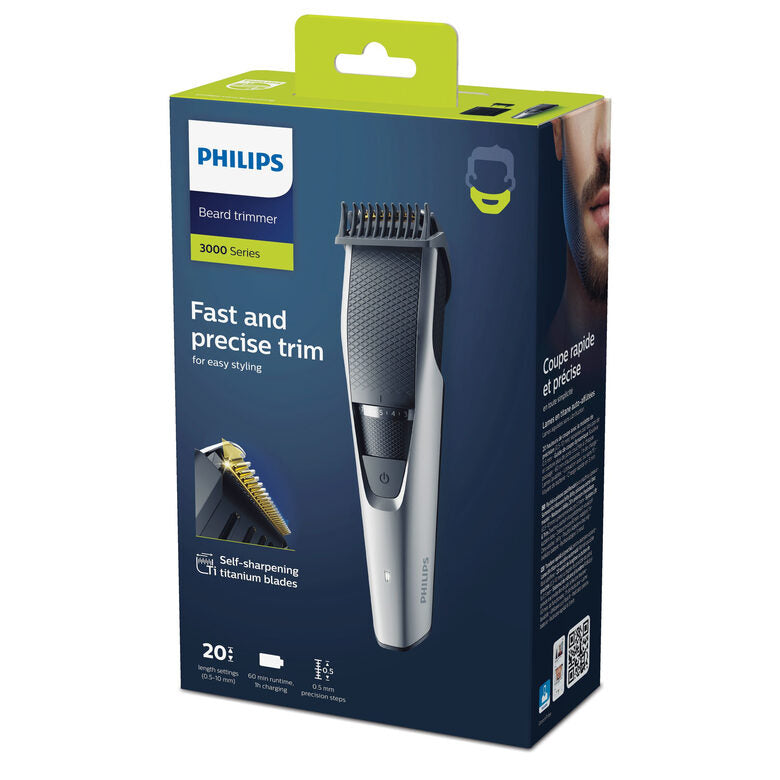 Philips Rifinitore per barba con impostazioni di precisione da 0,5 mm