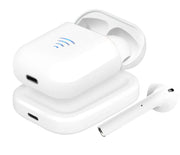 Area Stone C100+ - Auricolari a capsula con custodia di ricarica + Base di ricarica wireless, Bianco