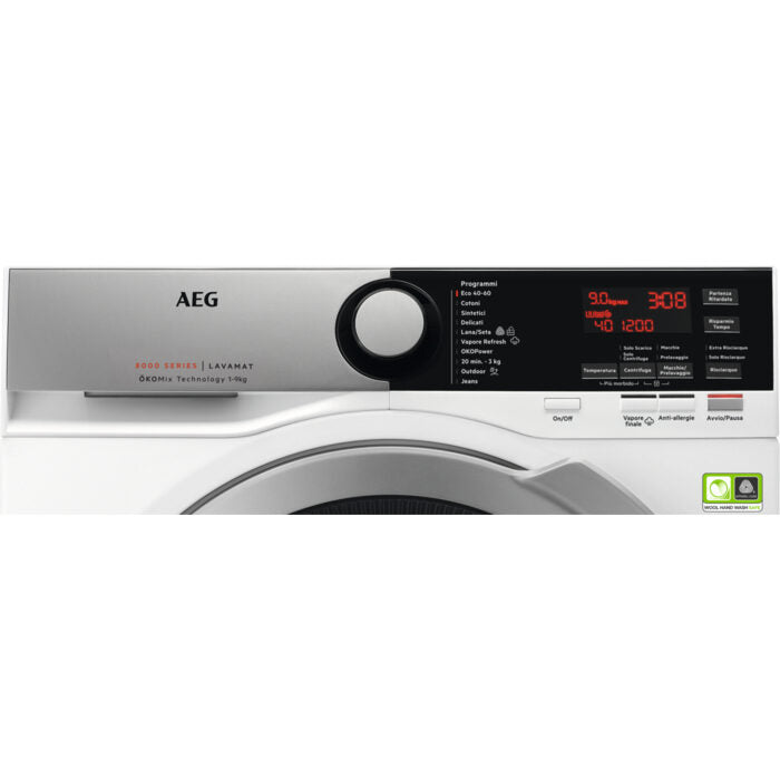 AEG L8FEE945X lavatrice Caricamento frontale 9 kg 1400 Giri/min B