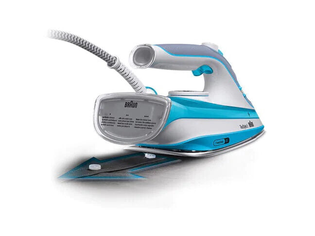 Braun TexStyle 5 SI 5006 BL Ferro da stiro a secco e a vapore Ceramica 2600 W Blu, Grigio, Bianco