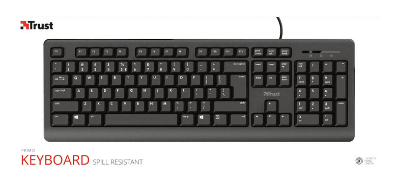 Trust Primo tastiera USB QWERTY Italiano Nero