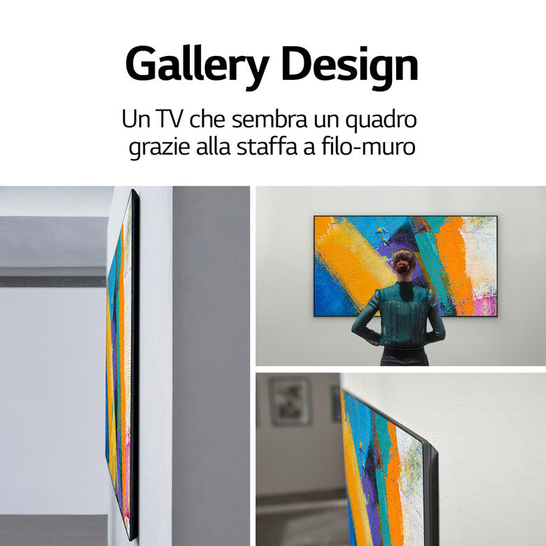 LG OLED65G16LA TV OLED evo 65" Smart TV 4K Ultra HD Wi-Fi Processore α9 Gen4 AI Picture Pro