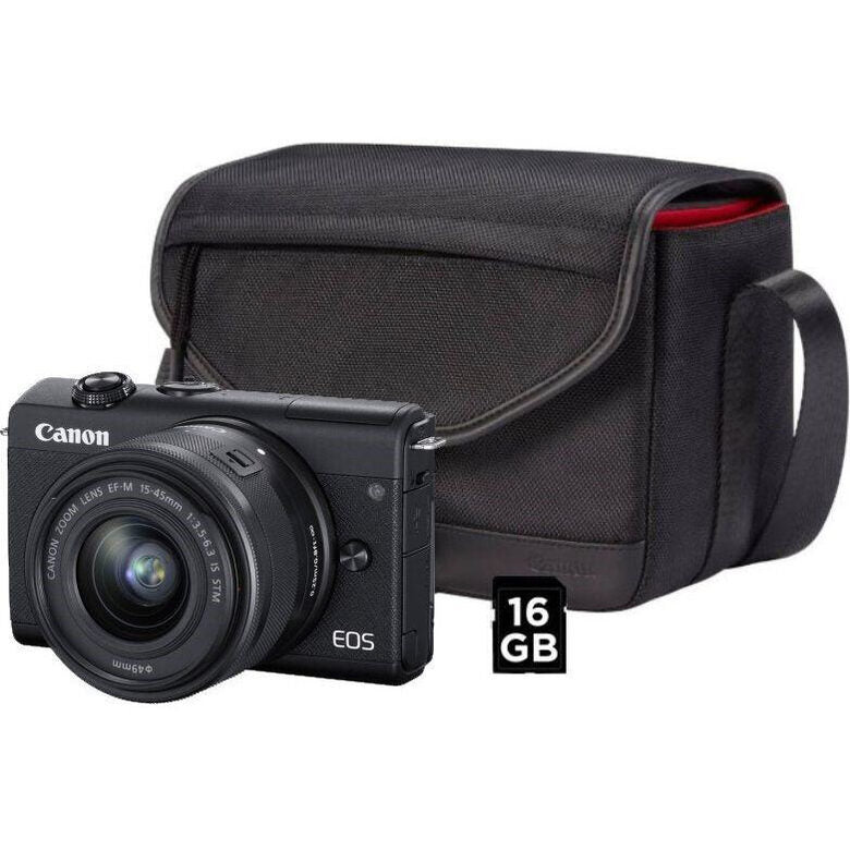 Canon EOS M200 BK M15-45 S+SB130+16GB EU MILC 24,1 MP CMOS 6000 x 4000 Pixel Nero