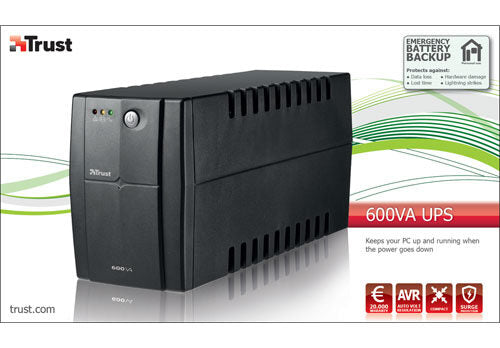 Trust 600VA 0,6 kVA 2 presa(e) AC