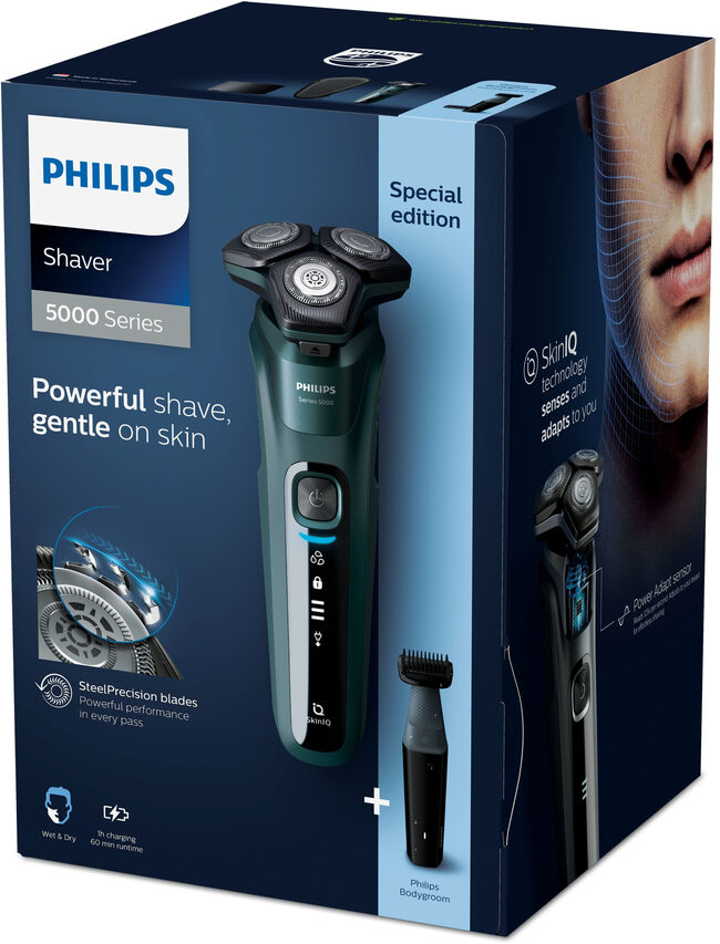 Philips SHAVER Series 5000 Rasoio elettrico Wet & Dry con lame SteelPrecision