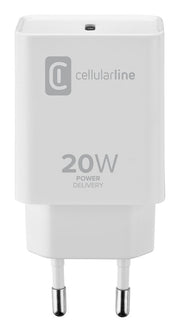 Cellularline USB-C Charger 20W - iPhone 8 or later Bianco