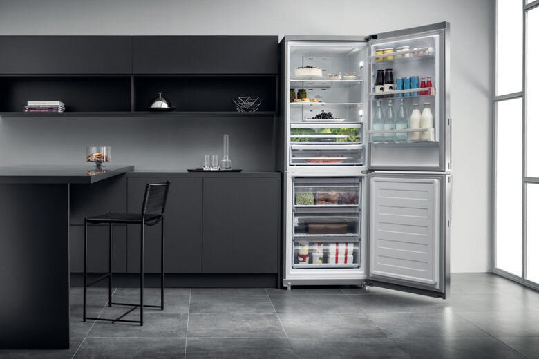 Hotpoint HA70BI 52 X frigorifero con congelatore Libera installazione 444 L E Acciaio inossidabile