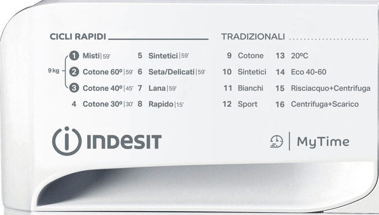 Indesit MTWA 91283 W IT lavatrice Caricamento frontale 9 kg 1200 Giri/min D Bianco