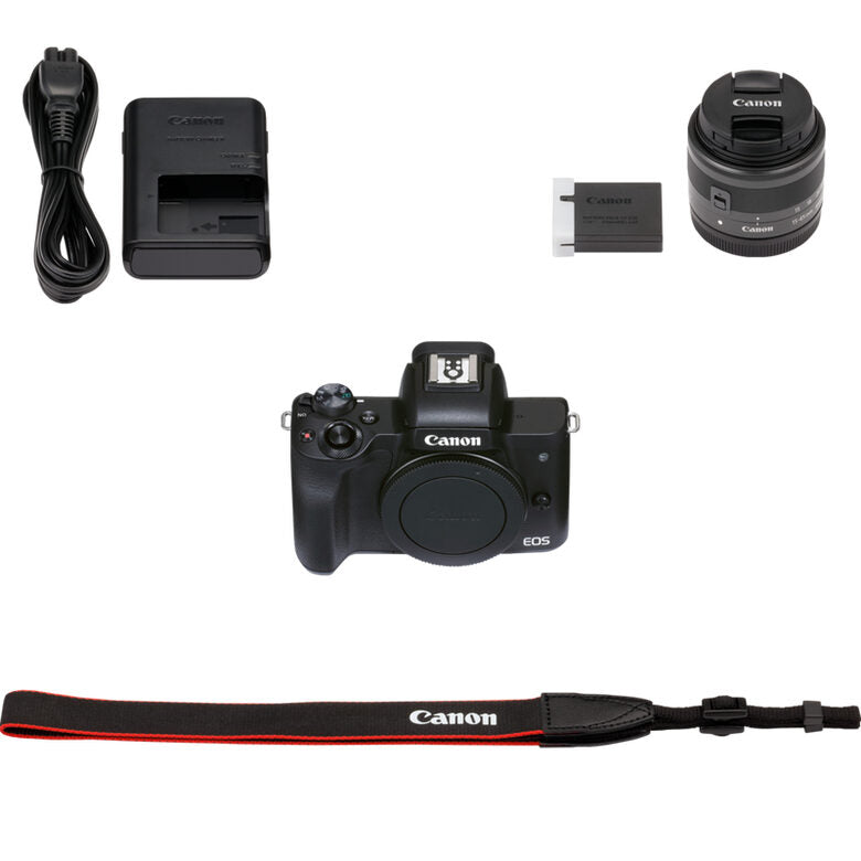 Canon EOS M50 Mark II + M15-45 S EU26 MILC 24,1 MP CMOS 6000 x 4000 Pixel Nero