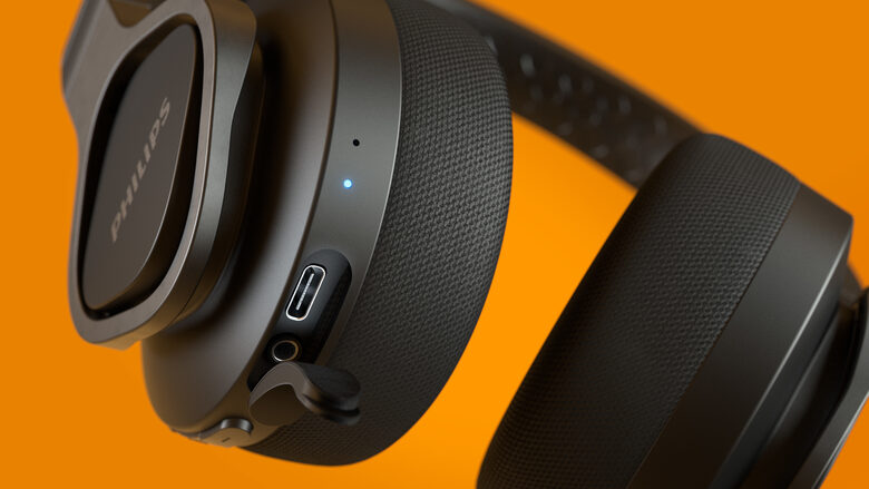 Philips TAA4216BK/00 cuffia e auricolare Con cavo e senza cavo A Padiglione Sport USB tipo-C Bluetooth Nero