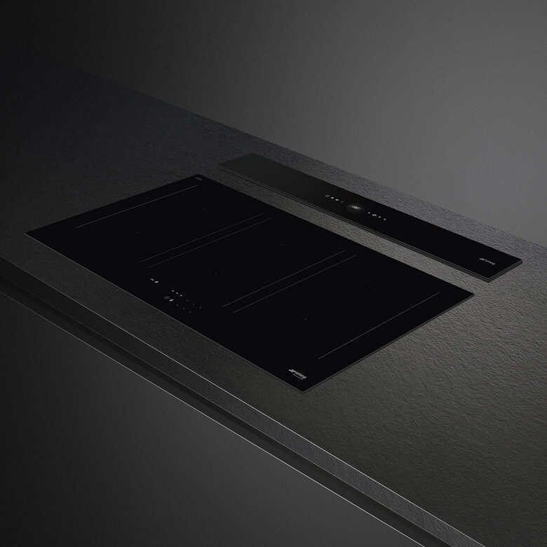 Smeg KDD90CNE Cappa Aspirante a Incasso Nero 430 m³/h A