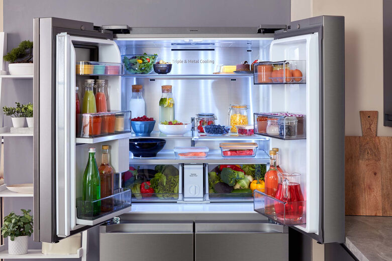 Samsung RF65A977FSR frigorifero side-by-side Libera installazione 637 L F Acciaio inossidabile