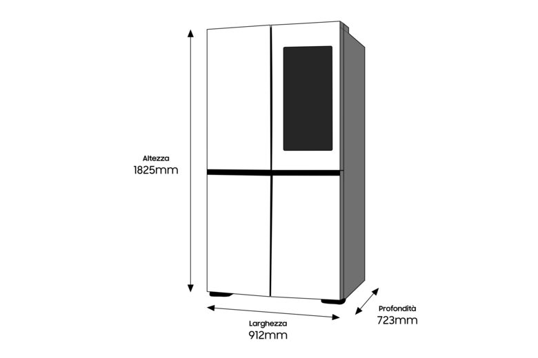 Samsung RF65A977FSR frigorifero side-by-side Libera installazione 637 L F Acciaio inossidabile