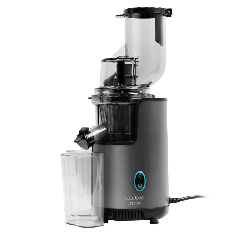 Cecotec Juice&Live 2500 Spremiagrumi EasyClean 200 W Nero, Acciaio inox