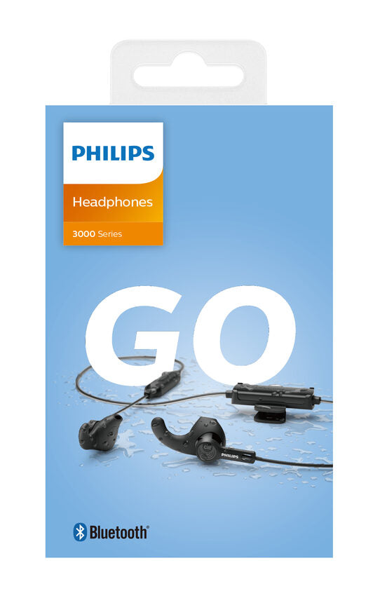Philips TAA3206BK/00 cuffia e auricolare Wireless A clip, In-ear Sport USB tipo-C Bluetooth Nero