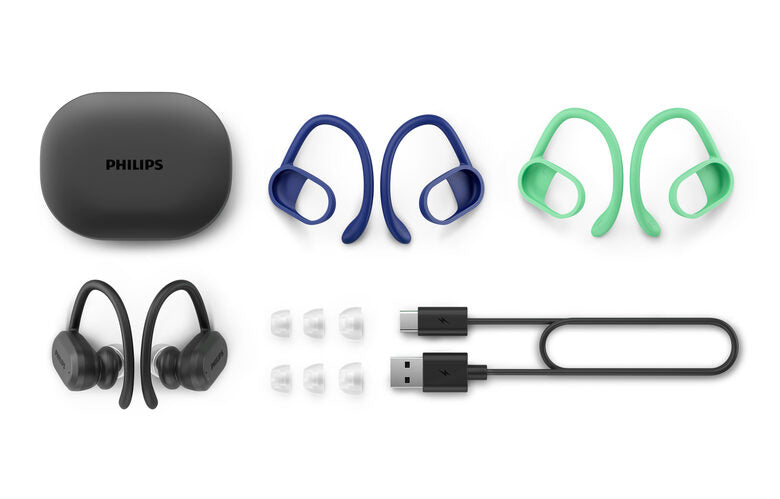 Philips 7600 series TAA7306BK/00 cuffia e auricolare Wireless A clip, In-ear Sport Bluetooth Nero