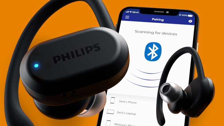 Philips 7600 series TAA7306BK/00 cuffia e auricolare Wireless A clip, In-ear Sport Bluetooth Nero