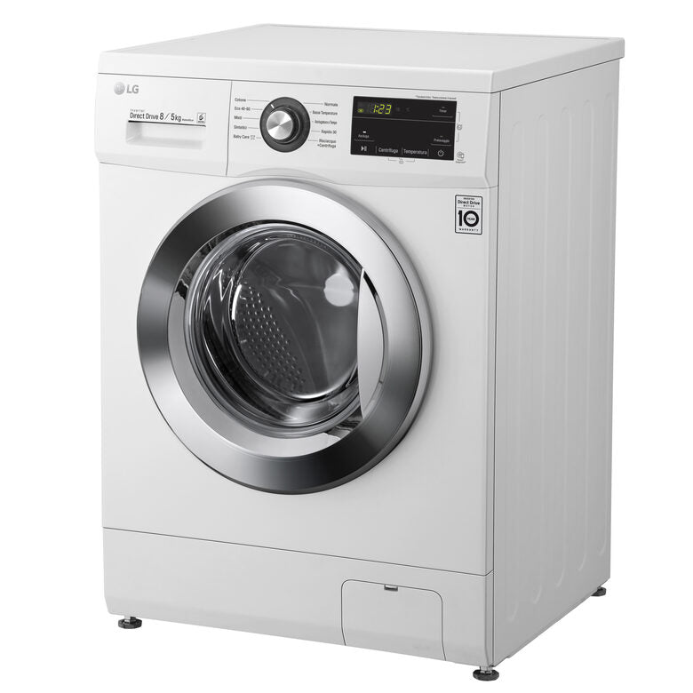 LG F4J3TM5WE Lavasciuga 8/5kg 1400 Giri/min Carica frontale Classe E