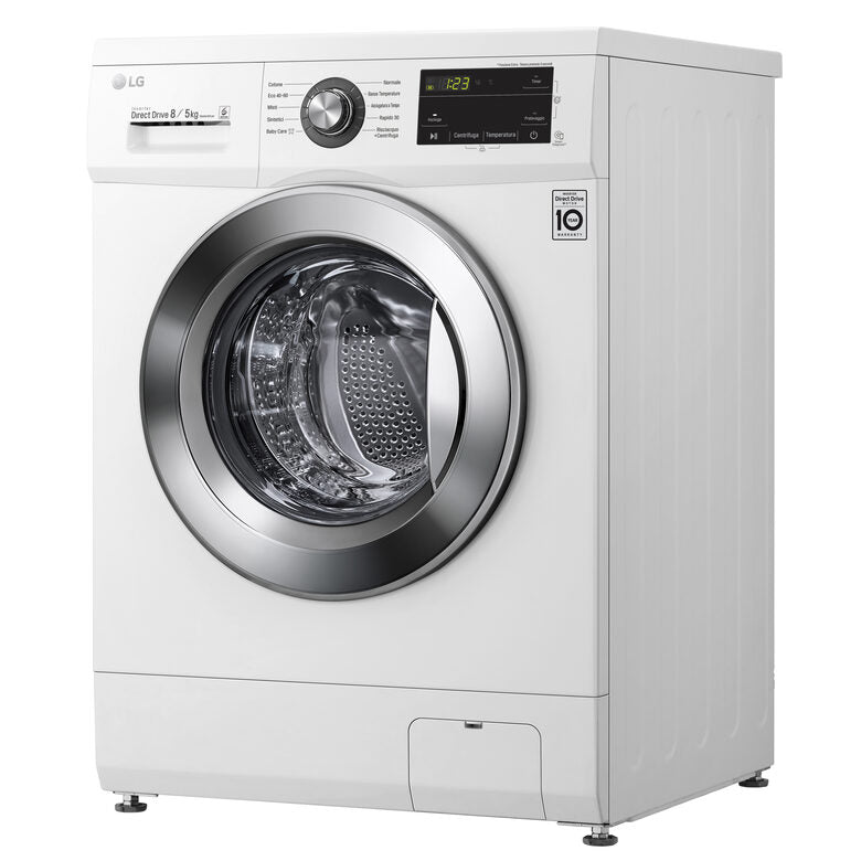 LG F4J3TM5WE Lavasciuga 8/5kg 1400 Giri/min Carica frontale Classe E
