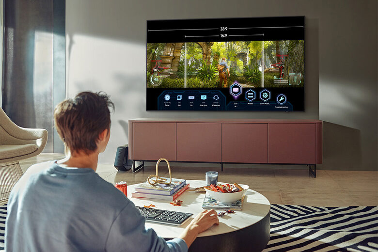 Samsung TV Neo QLED 4K 55” QE55QN85A Smart TV Wi-Fi Eclipse Silver 2021