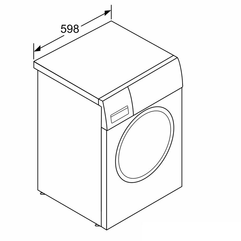 Bosch Serie 6 WNA14449IT lavasciuga Libera installazione Caricamento frontale Bianco E