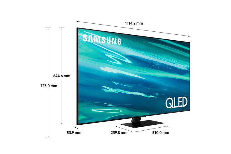 Samsung Series 8 TV QLED 4K 50” QE50Q80A Smart TV Wi-Fi Carbon Silver 2021