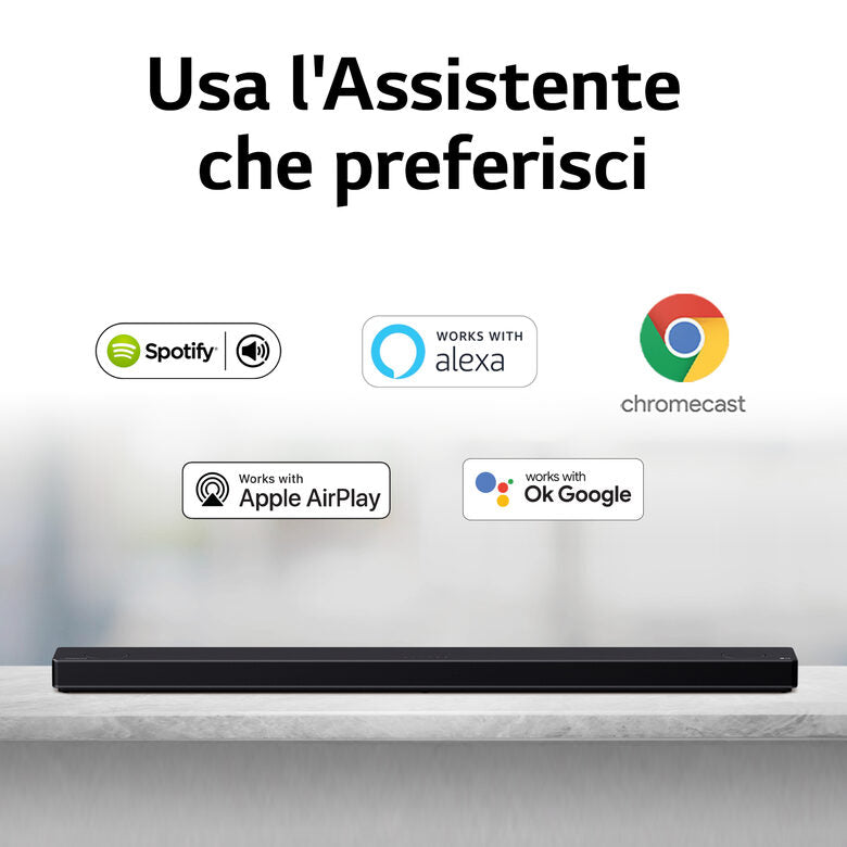 LG SP9YA.DEUSLLK altoparlante soundbar Nero 5.1.2 canali 520 W