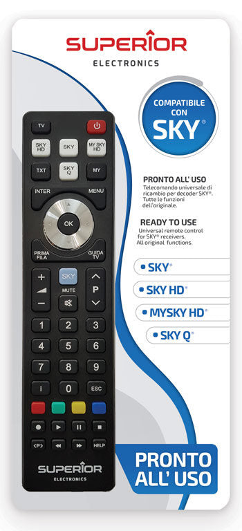 Superior Electronics SUPTRB027 telecomando Sky Pulsanti