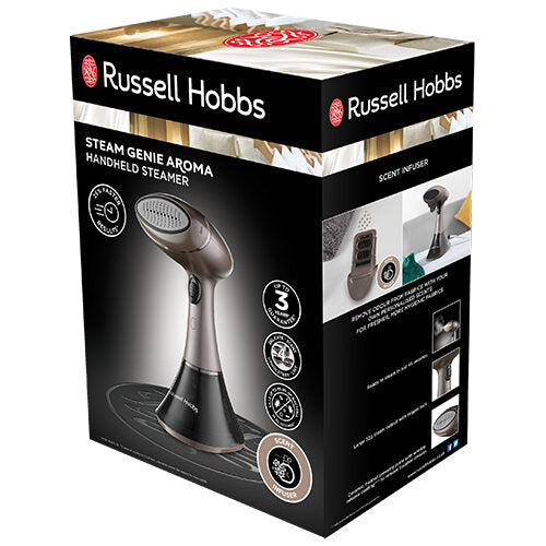 Russell Hobbs 28040-56 stiratrice a vapore Vapore per indumenti portatile 0,2 L 1800 W Marrone, Cromo