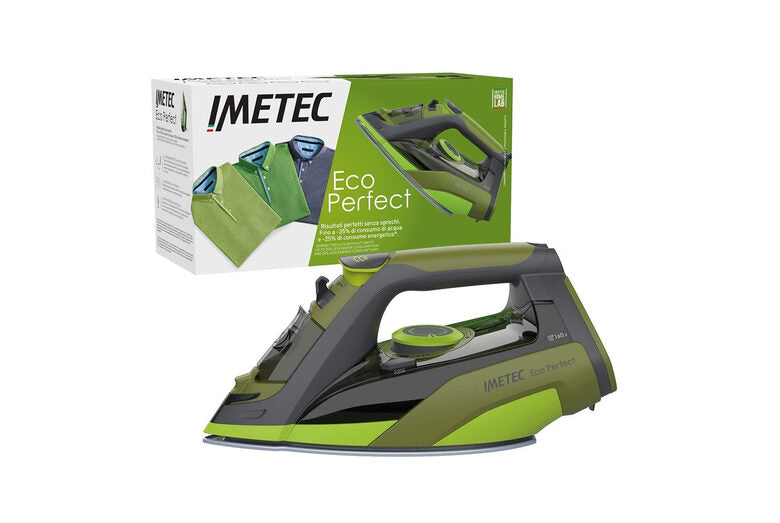 Imetec Eco Perfect Ferro da stiro a secco e a vapore Pro Ceramic soleplate 2400 W Verde, Grigio