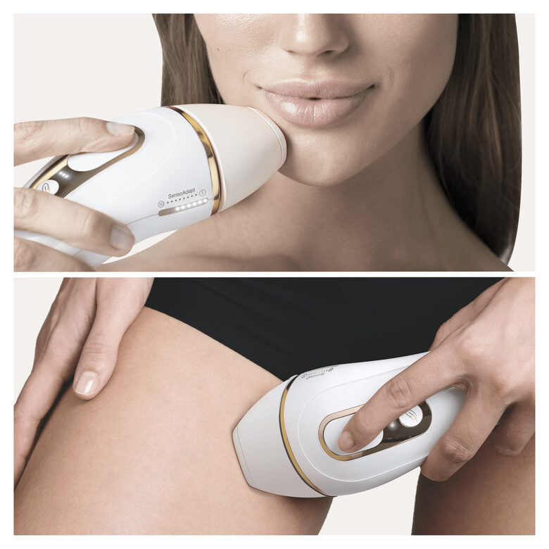 Braun Silk-expert Pro Silk expert Pro 5 PL5237, Epilatore Luce Pulsata IPL, Sistema di Epilazione Permanente dei Peli Visibili Uomo E Donna, Bianco/Oro