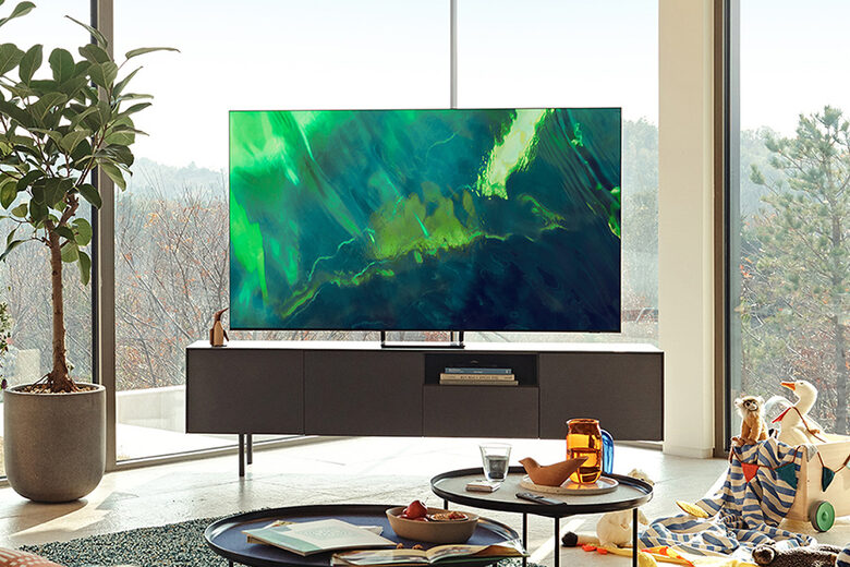 Samsung TV QLED 4K 55” QE55Q70A Smart TV Wi-Fi Titan Gray 2021