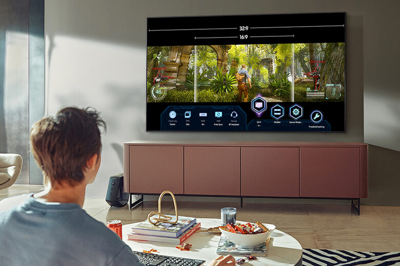 Samsung TV QLED 4K 55” QE55Q70A Smart TV Wi-Fi Titan Gray 2021