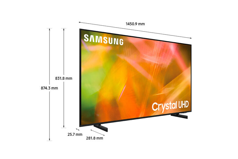 Samsung Series 8 TV Crystal UHD 4K 65” UE65AU8070 Smart TV Wi-Fi Black 2021