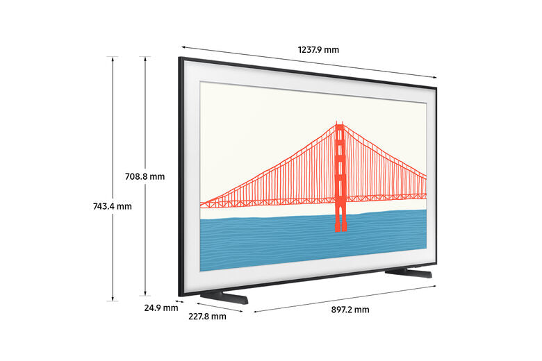 Samsung TV The Frame 4K 55” 55LS03A Smart TV Wi-Fi Black 2021