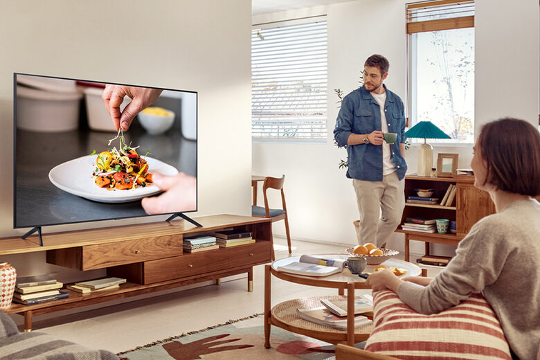 Samsung TV Crystal UHD 4K 50” UE50AU7170 Smart TV Wi-Fi Titan Gray 2021