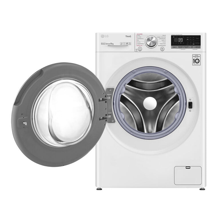 LG F4WV708S1E Lavatrice Intelligente AIDD 8kg Vapore TurboWash 360 1400 Giri/min Carica frontale Classe A