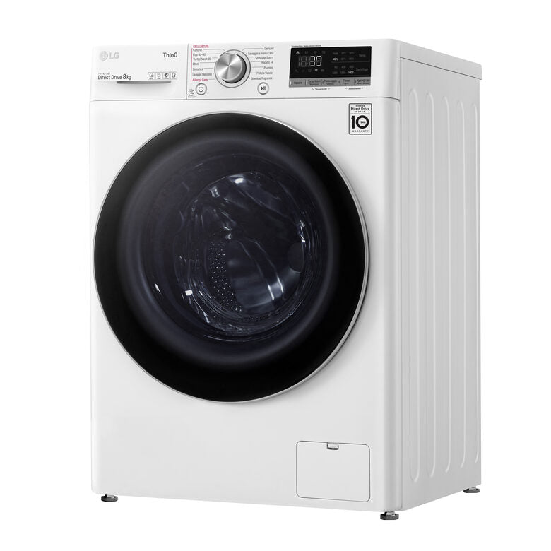 LG F4WV708S1E Lavatrice Intelligente AIDD 8kg Vapore TurboWash 360 1400 Giri/min Carica frontale Classe A