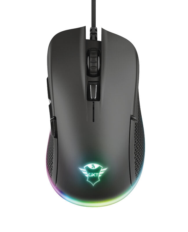 Trust GXT 922 YBAR mouse Mano destra USB tipo A Meccanico 7200 DPI