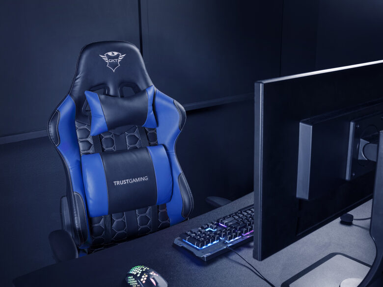 Trust GXT 708B Resto Sedia per gaming universale Nero, Blu