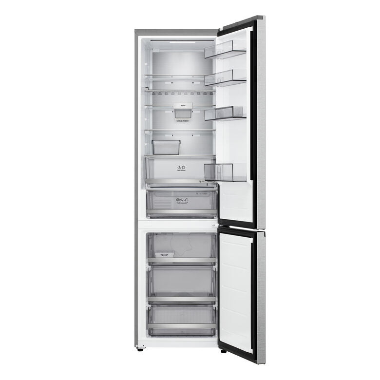 LG GBBS726AMB Frigorifero Combinato A Libera Installazione, AI Inverter, Metal Sorbet, Total No Frost, Fit & Max, Classe A, Inox