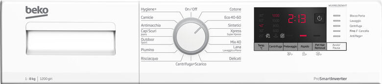 Beko WUXR81282WI/IT: Lavatrice 8kg, Classe A, 1200giri